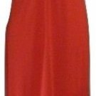 Bright Orange Vintage Halter Neck Deep V Neck Dress Size 11/12