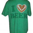 Palmer Cash I Heart Beer Size Medium T-Shirt NWT's