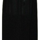 Vintage Black Long Nightgown Lace Straps SZ Med EUC