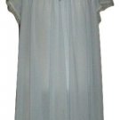 Vintage Sears Pastel Blue Knee Length Nylon Nightgown One Size Fits All EUC