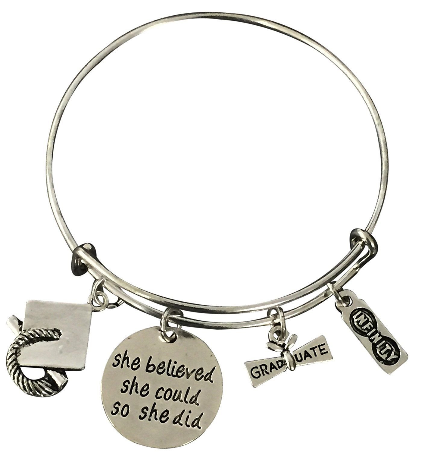 Graduation Bangle Bracelet-Graduation Gift, Perfect Gift for Graduates, 2017 Edi