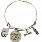 Graduation Bangle Bracelet-Graduation Gift, Perfect Gift for Graduates, 2017 Edi