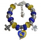 Golden State Warriors Bracelet, Golden State Warriors Jewelry, Basketball Gift