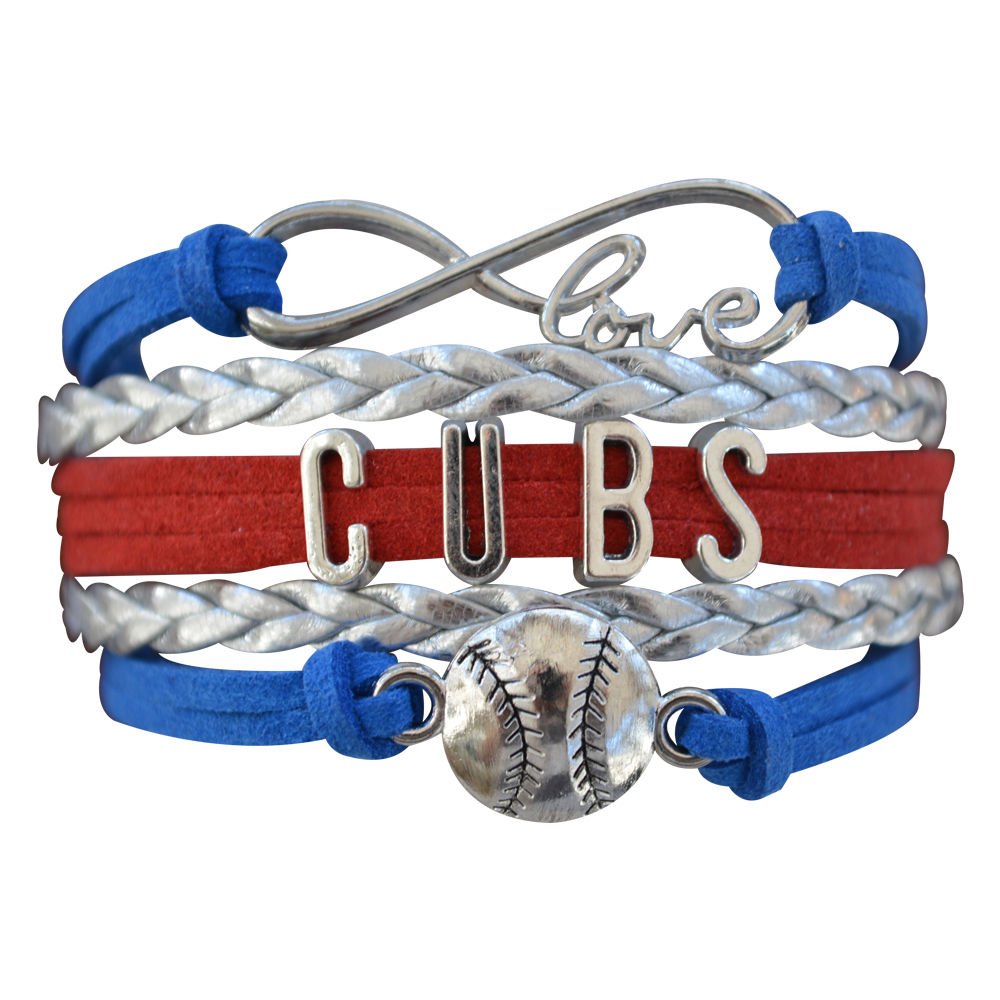 Chicago Cubs Bracelet, Chicago Cubs Jewelry, Baseball Bracelet & Cubs Gift