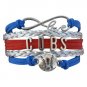 Chicago Cubs Bracelet, Chicago Cubs Jewelry, Baseball Bracelet & Cubs Gift