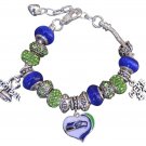 Seattle Seahawks Bracelet, Seahawks Jewelry, Seahawks Gift, Seahawks Charm