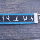 Gymnastics Wristlet Key Fob Key Chain Wrist Strap-Gymnastics Keychain