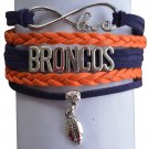 Denver Broncos Charm Bracelet - Broncos Jewelry & Perfect Football Fan Bracelet