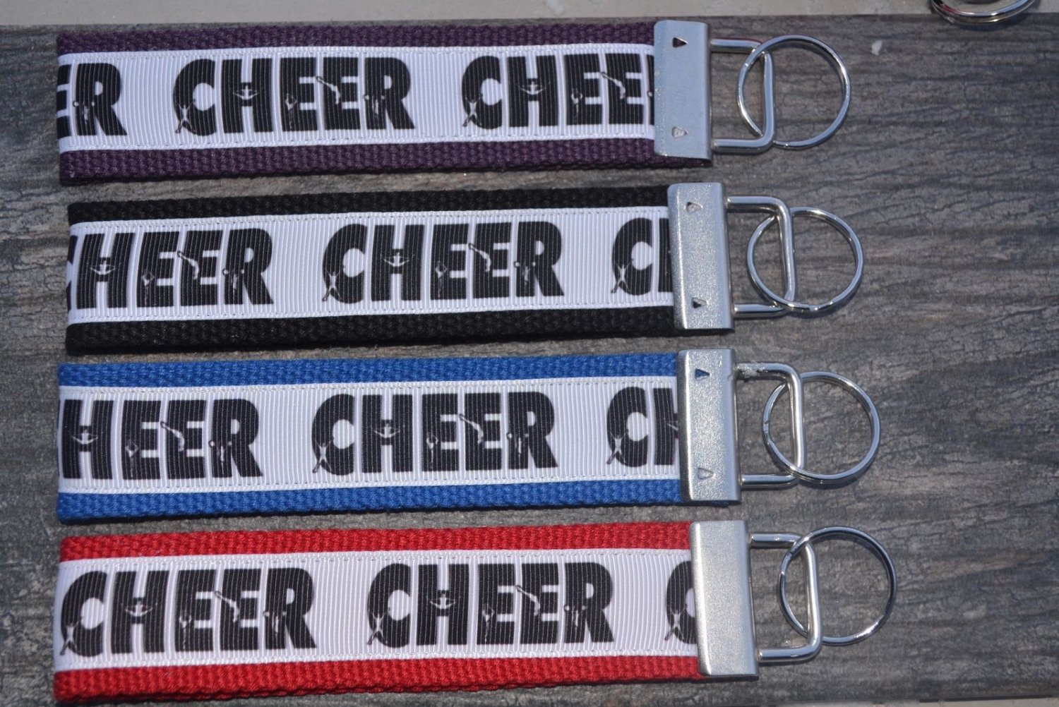 Cheer Keychain, Cheer School Sports Key Chain Key Fob Great Cheerleader Gift!!!