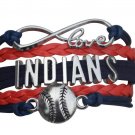 Cleveland Indians Bracelet, Indians Jewelry, Indians Gift, Baseball Bracelet