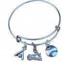 St. Louis Cardinals Bangle, Cardinals Jewelry, Cardinals Gift, Baseball Bracelet