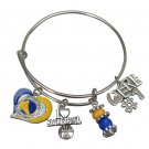 Golden State Warriors Bracelet, Warriors Jewelry, NBA Basketball Gift for Her