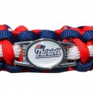 NE Patriots Paracord Bracelet, Patriots Jewelry, Patriots Gift Football Bracelet