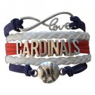 St. Louis Cardinals Bracelet, Cardinal Jewelry, Cardinal Gift, Baseball Bracelet