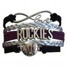 Colorado Rockies Bracelet, Rockies Jewelry, Rockies Gift, Baseball Bracelet