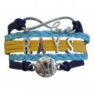 Tampa Bay Rays Bracelet, Rays Jewelry, Rays Gift, Baseball Bracelet