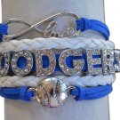 Los Angeles Dodgers Bracelet, Dodgers Jewelry, Dodgers Gift, Football Bracelet