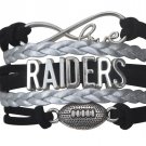 Oakland Raiders Bracelet, Raiders Jewelry, Raiders Gift, Football Bracelet