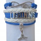 Tampa Bay Lightning Bracelet, Tampa Bay Lightning Jewelry, Hockey Bracelet, NHL