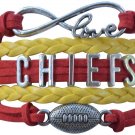 Kansas City Chiefs Bracelet - Chiefs Jewelry, NFL Bracelet & Football Fan Gift