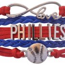 Philadelphia Phillies Bracelet, Phillies Jewelry, Baseball Bracelet Gift