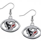 Huston Texans Earrings, Texans Jewelry, Texans  Gift, Football Earrings