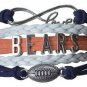 Chicago Bears Bracelet, Bears Jewelry, Baers Charm,Bears Gift, Football Bracelet