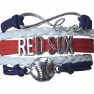 Boston Red Sox Bracelet, Red Sox Jewelry, Red Sox Gift, Baseball Bracelet