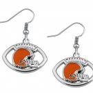 Cleveland Browns Earrings, Browns Jewelry, Browns gift, Football Earrings