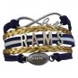 St. Louis Rams Bracelet, Rams Jewelry, Rams Gift, Football Bracelet