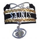 New Orleans Saints Bracelet, Saints Jewelry, Saints Gift, Football Bracelet