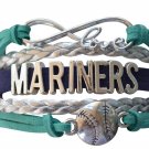 Seattle Mariners Bracelet, Mariners Jewelry, Mariners Gift, Baseball Bracelet