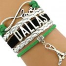 Dallas Stars Bracelet, Dallas Stars Jewelry, Hockey Bracelet, NHL Bracelet