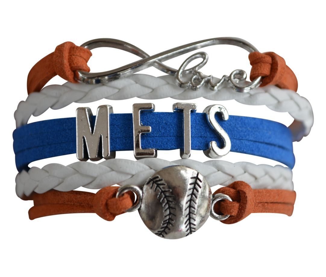 New York Mets Bracelet, Mets Jewelry, Mets Gift, Baseball Bracelet