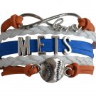 New York Mets Bracelet, Mets Jewelry, Mets Gift, Baseball Bracelet