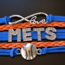 New York Mets Bracelet, Mets Jewelry, Mets Gift, Football Bracelet