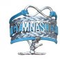 GYMNASTICS LEATHER CHARM BRACELET SILVER-SPORTS-ADJUSTABLE-TURQUISE, SILVER