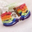 LGBT Bracelet, Gay Pride Bracelet, Rainbow Bracelet, Lesbian Jewelry *Free Shipp