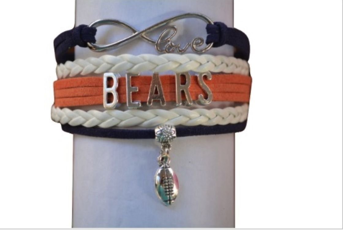 Chicago Bears Bracelet - Chicago Bears Jewelry & Perfect Football Fan Gift