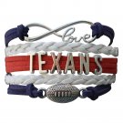 Houston Texans Bracelet, Texans Jewelry, Texans Gift, Football Bracelet