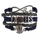 New York Yankee Bracelet, Yankee Jewelry, Yankee Gift, Baseball Bracelet