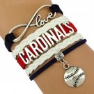 St. Louis Cardinals Bracelet, Cardinals Jewelry, Baseball Bracelet, Jewelry Gift