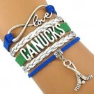 Vancouver Canucks Bracelet, Canucks Jewelry, Hockey Bracelet, NHL Bracelet & Per