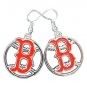 Boston Red Sox Earrings, Sox Jewelry, Sox Gift, Baseball Earrings