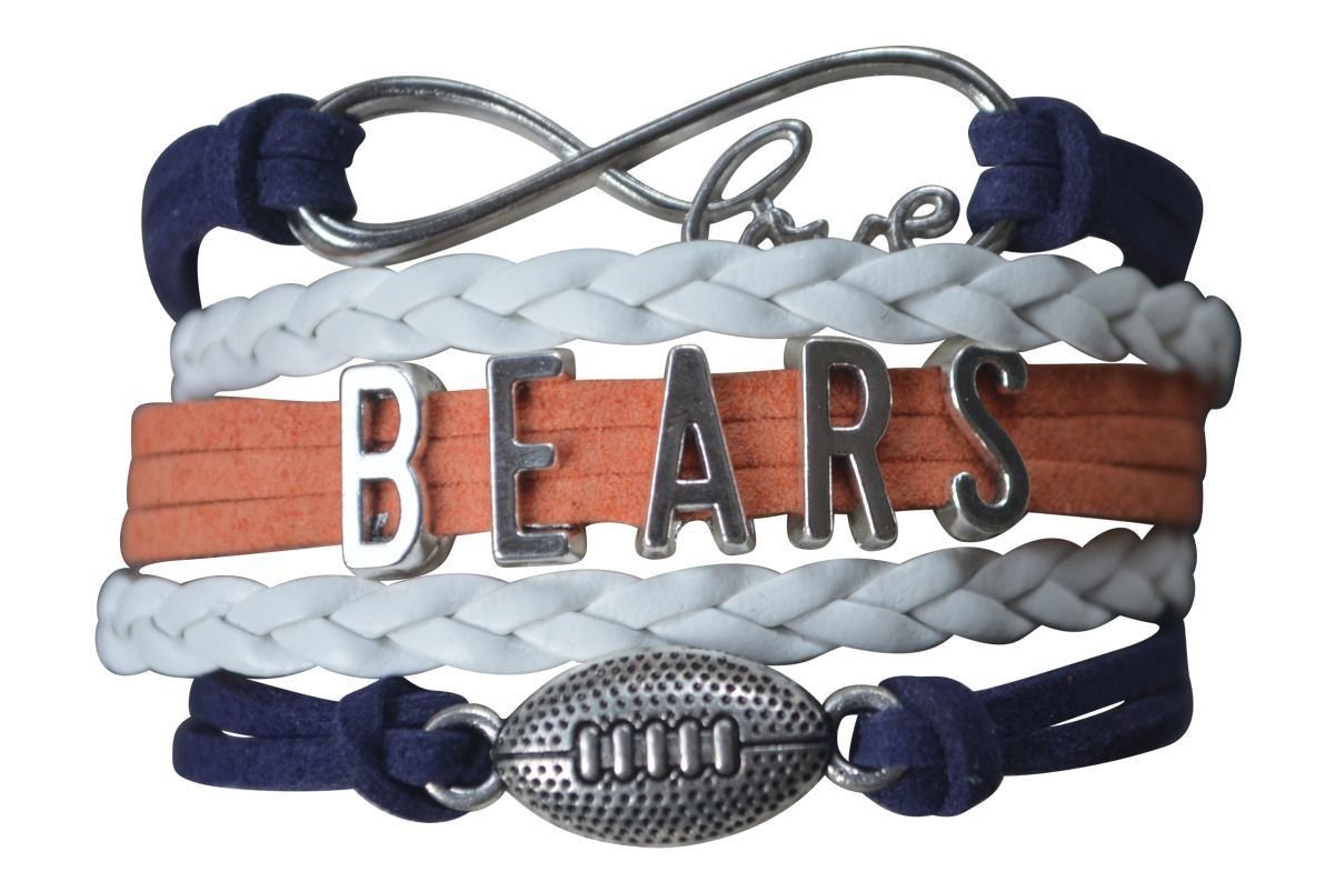 Chicago Bears Bracelet, Bears Jewelry, Bears Gift, Football Bracelet