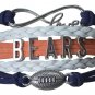 Chicago Bears Bracelet, Bears Jewelry, Bears Gift, Football Bracelet