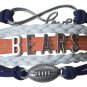 Chicago Bears Bracelet, Bears Jewelry, Bears Gift, Football Bracelet