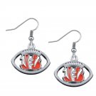 Cincinnati Bengals Earrings, Bengals Jewelry, Bengals Gift, Football Earrings