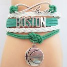 Boston Celtics Bracelet - Celtics Jewelry - Charm Bracelet - Stocking Stuffer!!