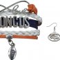 Denver Broncos Jewelry Set, Broncos Jewelry, Broncos Gift, Football Jewelry Set